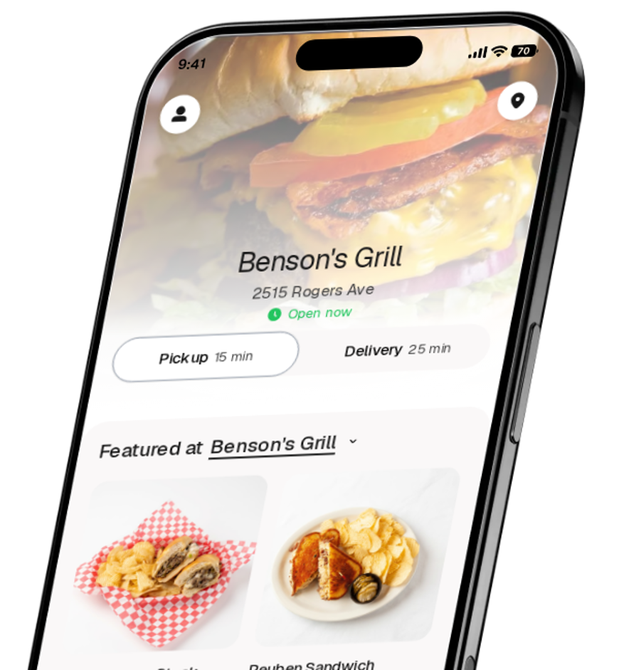 Benson's Grill app preview