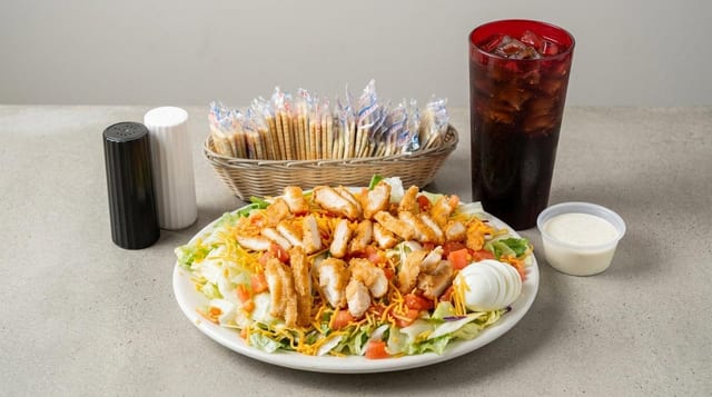 Grilled or Crispy Chicken Salad.