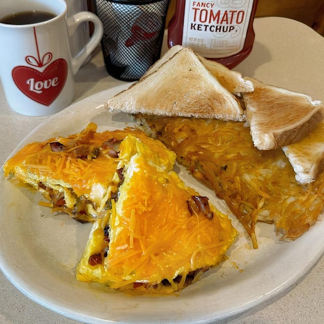 Ham & Cheese Omelette.